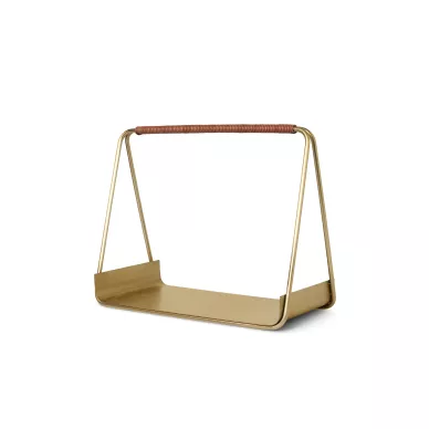 Ferm Living Port Wood Basket vedkorg Brass image