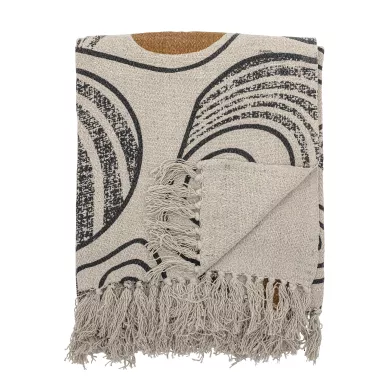 Throw Recycled keltainen beige viltti Bloomingvillelta image