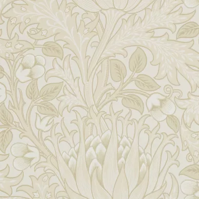 Artichoke beige kasvitapetti Morris Vellum image