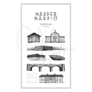 Narpes stadsposter by Julia Back image